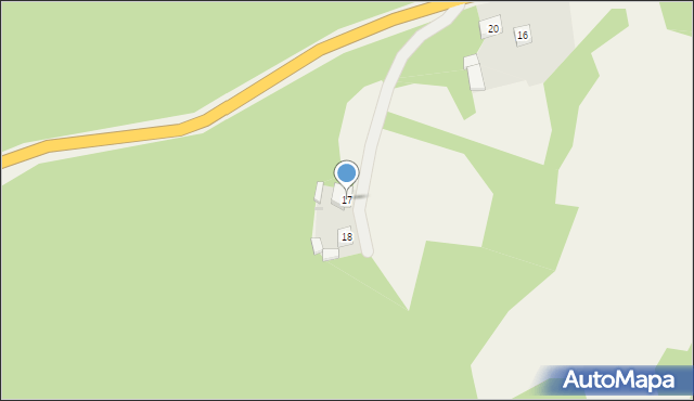 Stare Osieczno, Stare Osieczno, 17, mapa Stare Osieczno