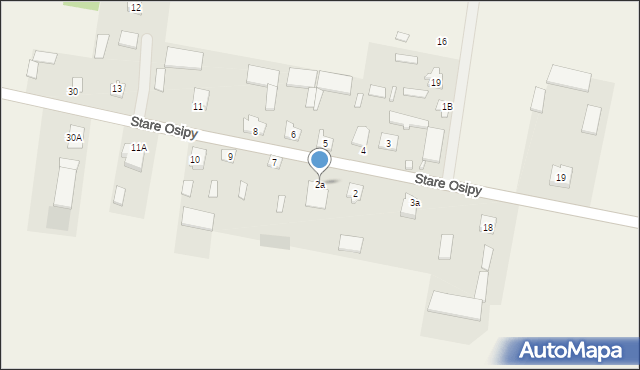 Stare Osipy, Stare Osipy, 2a, mapa Stare Osipy