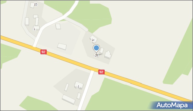 Stare Paprockie Holendry, Stare Paprockie Holendry, 26, mapa Stare Paprockie Holendry