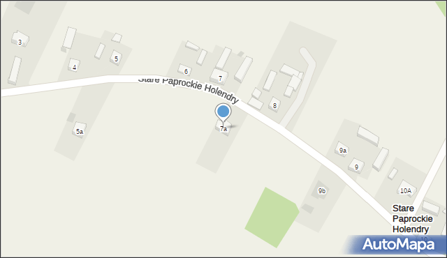 Stare Paprockie Holendry, Stare Paprockie Holendry, 7a, mapa Stare Paprockie Holendry