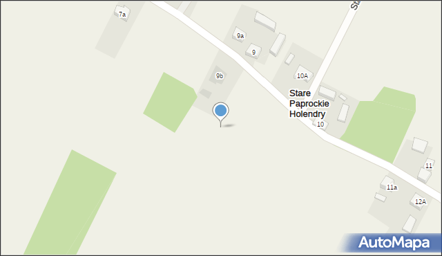 Stare Paprockie Holendry, Stare Paprockie Holendry, 9d, mapa Stare Paprockie Holendry
