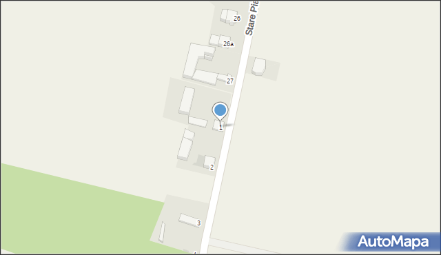 Stare Piaski, Stare Piaski, 1, mapa Stare Piaski