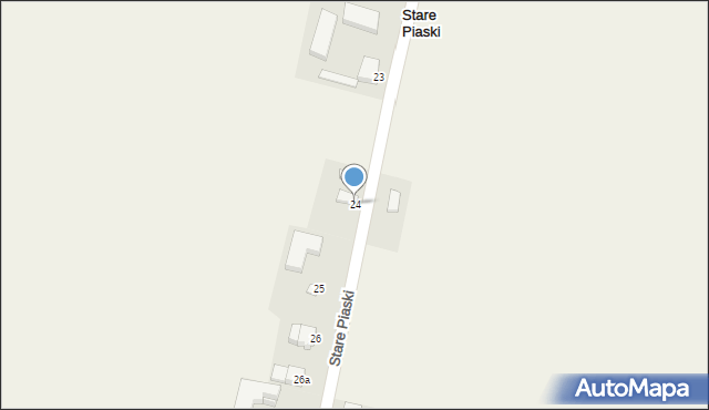 Stare Piaski, Stare Piaski, 24, mapa Stare Piaski