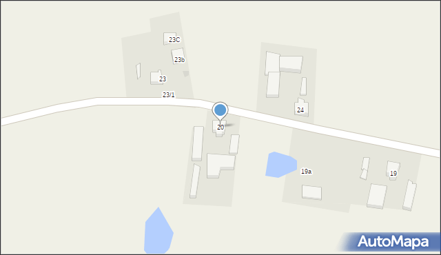 Stare Polaszki, Stare Polaszki, 20, mapa Stare Polaszki