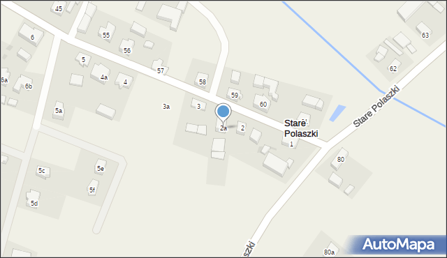 Stare Polaszki, Stare Polaszki, 2a, mapa Stare Polaszki