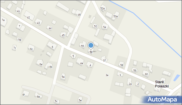 Stare Polaszki, Stare Polaszki, 56, mapa Stare Polaszki