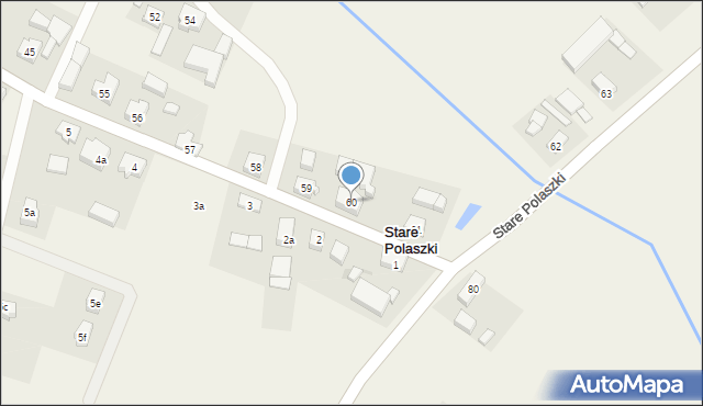 Stare Polaszki, Stare Polaszki, 60, mapa Stare Polaszki
