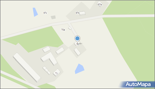 Stare Polaszki, Stare Polaszki, 70, mapa Stare Polaszki