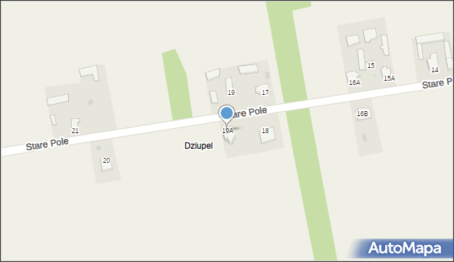 Stare Pole, Stare Pole, 19A, mapa Stare Pole
