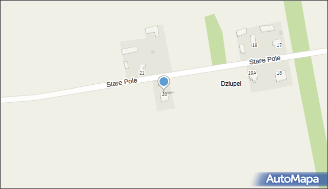 Stare Pole, Stare Pole, 20, mapa Stare Pole