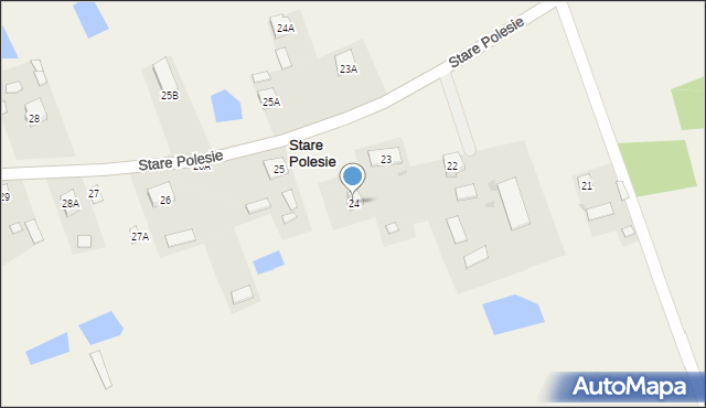 Stare Polesie, Stare Polesie, 24, mapa Stare Polesie
