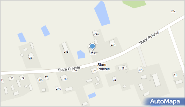 Stare Polesie, Stare Polesie, 25A, mapa Stare Polesie