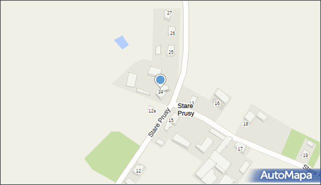 Stare Prusy, Stare Prusy, 14, mapa Stare Prusy