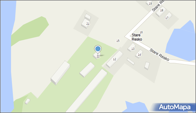 Stare Resko, Stare Resko, 11, mapa Stare Resko