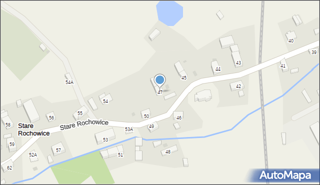 Stare Rochowice, Stare Rochowice, 47, mapa Stare Rochowice