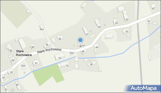 Stare Rochowice, Stare Rochowice, 50, mapa Stare Rochowice