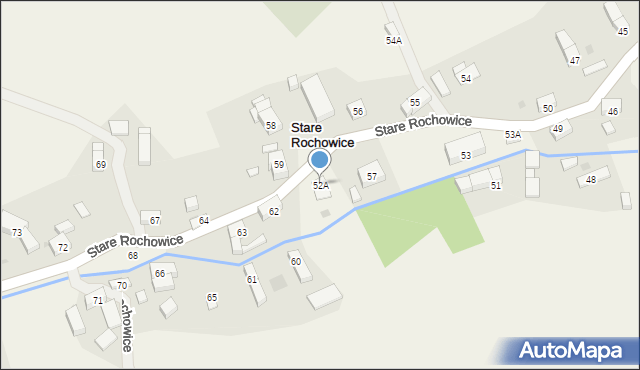 Stare Rochowice, Stare Rochowice, 52A, mapa Stare Rochowice