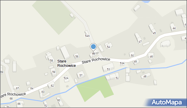 Stare Rochowice, Stare Rochowice, 55, mapa Stare Rochowice