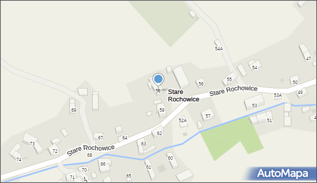 Stare Rochowice, Stare Rochowice, 58, mapa Stare Rochowice