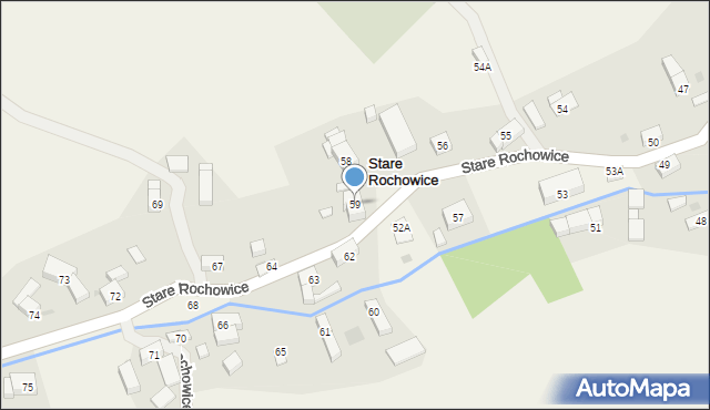 Stare Rochowice, Stare Rochowice, 59, mapa Stare Rochowice