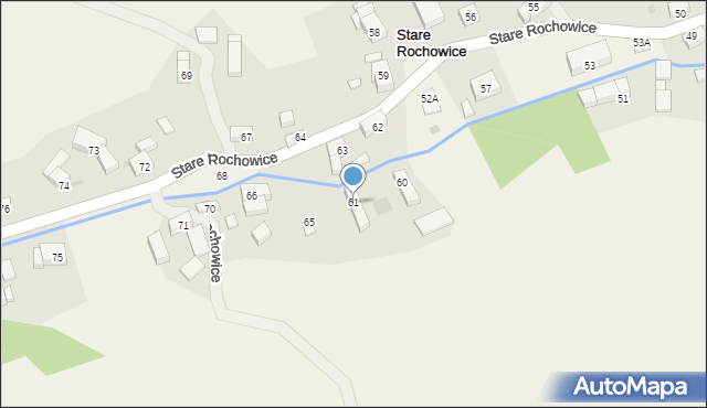 Stare Rochowice, Stare Rochowice, 61, mapa Stare Rochowice
