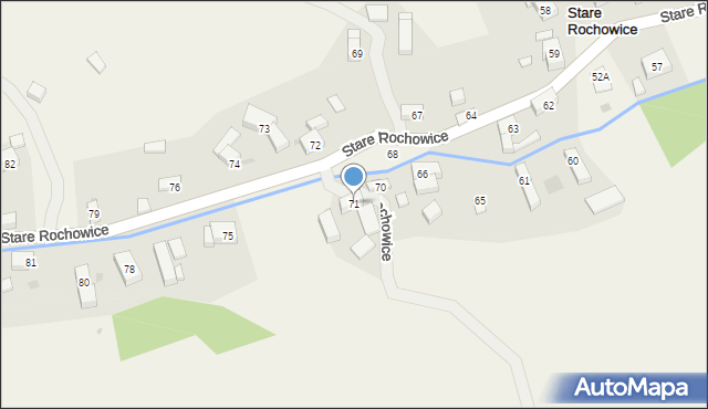 Stare Rochowice, Stare Rochowice, 71, mapa Stare Rochowice