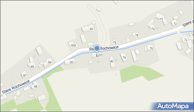 Stare Rochowice, Stare Rochowice, 81, mapa Stare Rochowice
