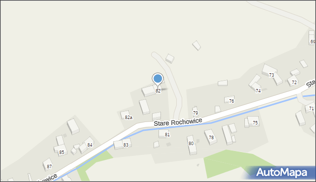 Stare Rochowice, Stare Rochowice, 82, mapa Stare Rochowice
