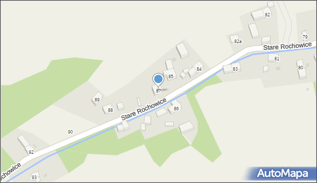 Stare Rochowice, Stare Rochowice, 87, mapa Stare Rochowice