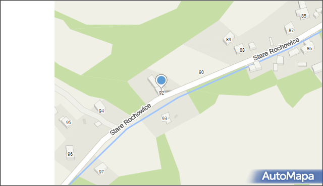Stare Rochowice, Stare Rochowice, 92, mapa Stare Rochowice