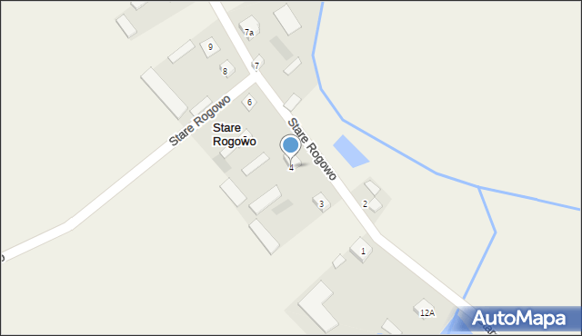 Stare Rogowo, Stare Rogowo, 4, mapa Stare Rogowo