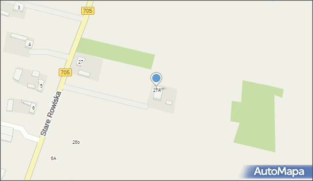 Stare Rowiska, Stare Rowiska, 27A, mapa Stare Rowiska