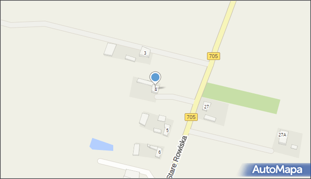 Stare Rowiska, Stare Rowiska, 4, mapa Stare Rowiska