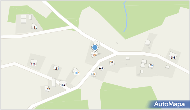 Stare Rybie, Stare Rybie, 107, mapa Stare Rybie