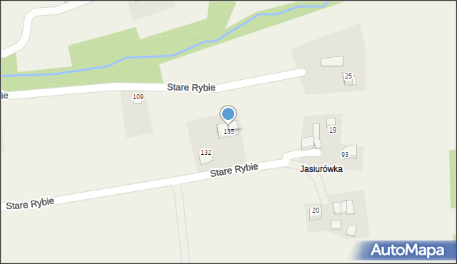 Stare Rybie, Stare Rybie, 135, mapa Stare Rybie