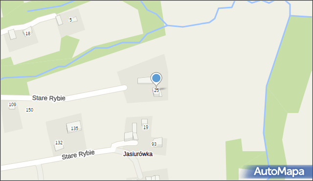 Stare Rybie, Stare Rybie, 25, mapa Stare Rybie