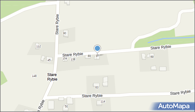 Stare Rybie, Stare Rybie, 97, mapa Stare Rybie