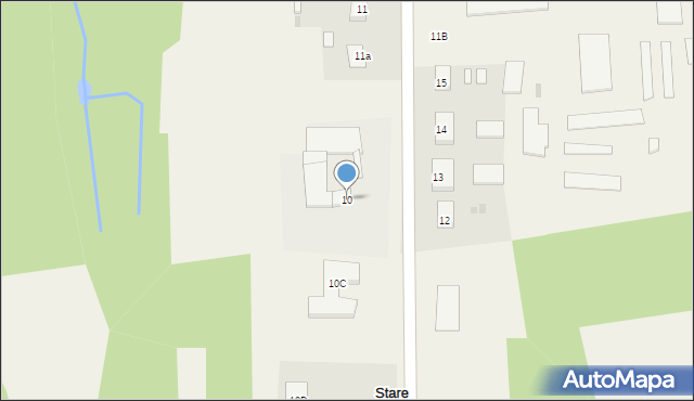 Stare Rybitwy, Stare Rybitwy, 10, mapa Stare Rybitwy