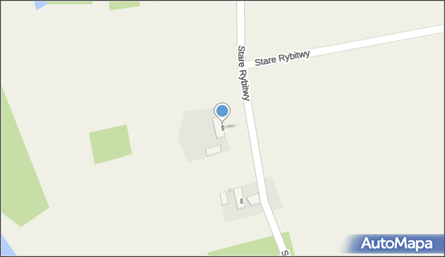 Stare Rybitwy, Stare Rybitwy, 9, mapa Stare Rybitwy