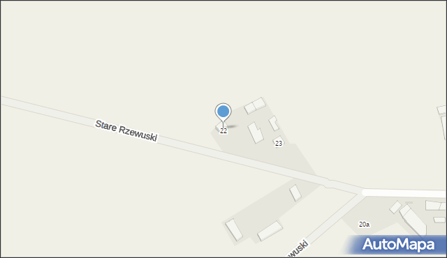 Stare Rzewuski, Stare Rzewuski, 23a, mapa Stare Rzewuski