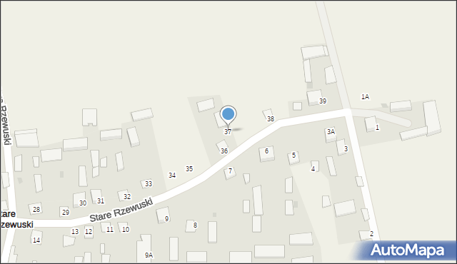 Stare Rzewuski, Stare Rzewuski, 37, mapa Stare Rzewuski