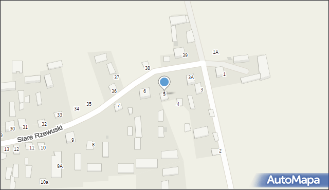 Stare Rzewuski, Stare Rzewuski, 5, mapa Stare Rzewuski