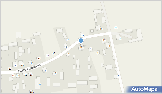 Stare Rzewuski, Stare Rzewuski, 6, mapa Stare Rzewuski