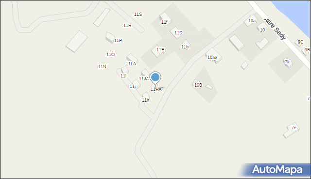 Stare Sady, Stare Sady, 11HA, mapa Stare Sady