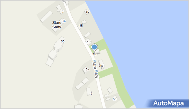 Stare Sady, Stare Sady, 5bf, mapa Stare Sady