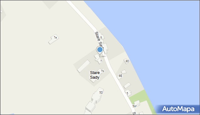Stare Sady, Stare Sady, 7a, mapa Stare Sady
