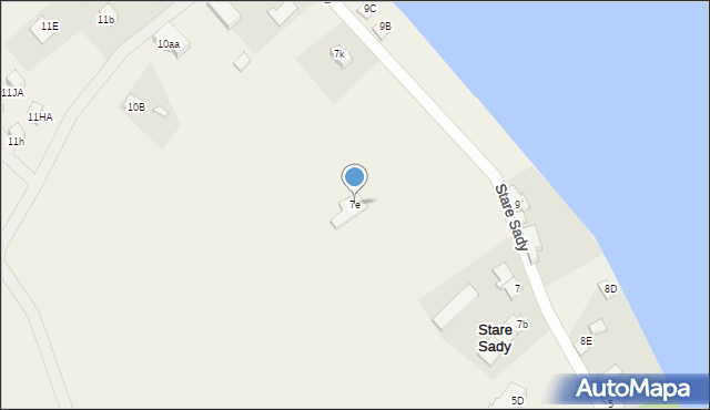 Stare Sady, Stare Sady, 7e, mapa Stare Sady