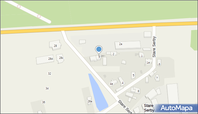 Stare Serby, Stare Serby, 3, mapa Stare Serby