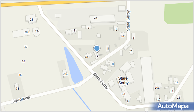 Stare Serby, Stare Serby, 4, mapa Stare Serby