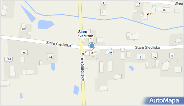 Stare Siedlisko, Stare Siedlisko, 1a, mapa Stare Siedlisko